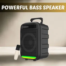 SYARA Monster (WIRELESS TOWER SPEAKER) Dynamic Thunder Sound With Karaoke MicH180 35 W Bluetooth Tower Speaker image 1