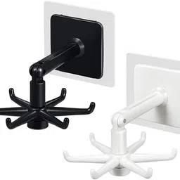 shrey Wall mounting Self Adhesive 360 Degree Rotating Hook for Hanging(Pack of 1)1.450 Hook 6-picture-15