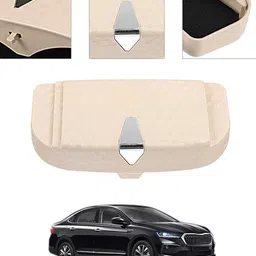ayw Universal Multiuse Beige New Style Sunglass Holder For Car-243 White Car Sunglass Clip Holder image 1