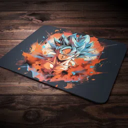 TURTLEWINGS oku Stunned Small Mousepad – DBZ Magic for Your Workspace Non Slip Base Dual Sided Mousepad image 4