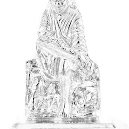 Lord Sai Baba Silver Idol Decorative Showpiece - 4.2 cm-image-72