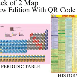 eoimarketing Pack of 2 Maps – Periodic Table Chart & History of India | 70x100 cm / 28x40 inch | 90 GSM Thick Paper, Extra Quality Print, Soft Medium Paper | New Edition with QR Code | SSC, UPSC & Competitive Exams Paper English Print Paper Print-picture-15