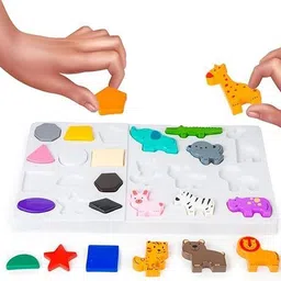 joyhub Shape Safari 2in1 Fun & Learning Different Geometrical & Animal Shapes Rattle image 5