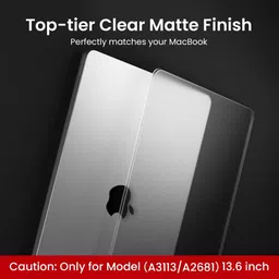 Zomei Transparent Case MacBook Air M2 2022 13 inch Cover with Vent Plastic Laptop Decal 13 image 4