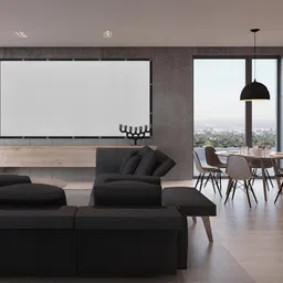 Moiz 142 inch Projector Screen,4K 16:9 Portable Eyelet Premium Foldable Projection Projector Screen (Width 314 cm x 177 cm Height) image 5