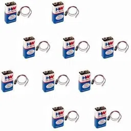 9 VOLTS HW BATTERY with Connector, HI-WATT 100% 9V Long Life Battery-image-57