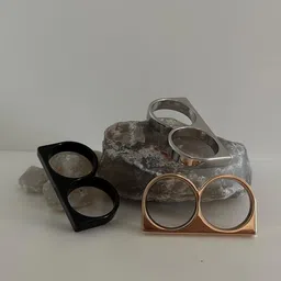 neerajyoti Stainless Steel Chain Ring - Multi Finger-picture-11