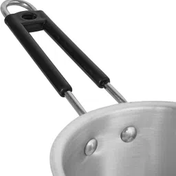 oneshoply Aluminium Saucepan Set 3 Pieces Milk Pan Tea Pan Patila Set Sauce Pan 14 cm, 16 cm, 18 cm diameter with Lid 1 L, 1.5 L, 2 L capacity image 3