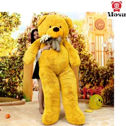 mosu 5 Feet Super Soft Teddy Bear for Birthday Gift/Boy/Girl (Yellow, 5 Feet) - 60 inch image 3