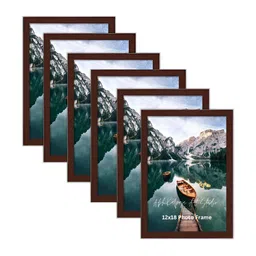 AbhiKalpya Art Studio-Get a vibe Brown 6 Pieces Wall Photo Frames-picture-15