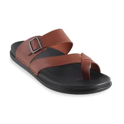 Metro Men Brown & Black Comfort Sandals-picture-37