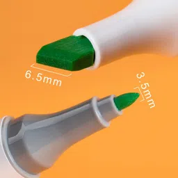 qatalitic Set of 80 Colours Twin Head Art Markers Pen, Double Tipped (Fine and Chisel) image 3