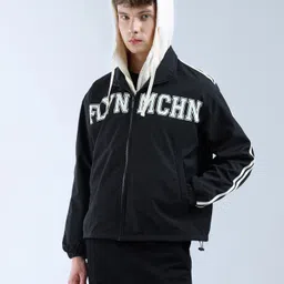 flying machine Men Graphic Print Varsity Jacket image 2