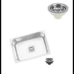 rakrish 16 × 18 × 8 kitchen sink Glossy Finish 1.0 mm 302 grade with strainer 16 × 18 × 8 kitchen sink Glossy Finish 1.0 mm 302 grade with strainer Vessel Sink-picture-24