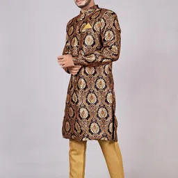 Ethzy Solid Sherwani image 3