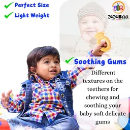 zozobaa Pineapple Shape Soft Silicone Teether For Baby Gums, BPA Free, Pain-Relief Teether image 4