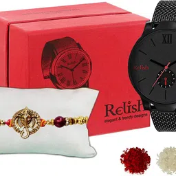 relish Bracelet RE-WATRE34 Kundan Watch, Rakhi Set-picture-22