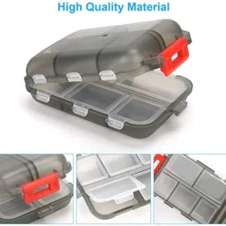 tigloo Daily Use Medicine Organizer Box 12 Compartments, Secure Lock, Compact & Travel-Friendly Pill Box image 4