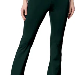 mehrang Self Design Women Dark Green Tights-picture-22