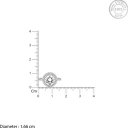 giva 925 Silver Zia Ring for Women Sterling Silver Zircon Rhodium Plated Ring image 4