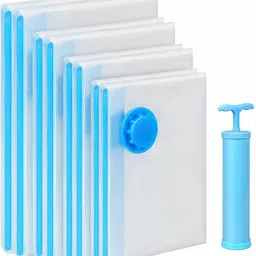 miraj Vacuum Storage Space Saver Bags with Travel Hand Pump 80 X 100 (PACK OF 5) Miscellaneous Storage Vacuum Bags, Travel Storage Vacuum Bags-picture-10