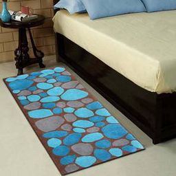 presto Blue & Brown Wool Runner-picture-22