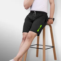 ftx Solid Men Black Sports Shorts image 4