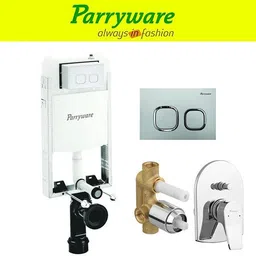parryware Half Frame Concealed Cistern, with divater body upper part set of 1 pic 120 Dual Flush Tank-picture-32