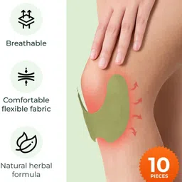 artixtra Knee Pain Relief Patch | Herbal Knee Joint Pain Relief Patches (Pack of 10) Knee Support image 3