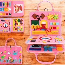 helistr Kids Busy Board Montessori Activity Toy |Sensory Learning Toy| Ideal Travel Gift-picture-17