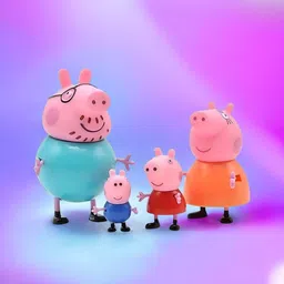 mahi zone Peppa Pig Family Set of 4, Peppa Pig, George, Daddy Pig, Mommy Pig Toys _M986-picture-23