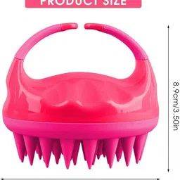 moozico Hair Scalp Massager Scrub Shampoo Brush Ultra Soft Silicone Flexible Bristles image 4