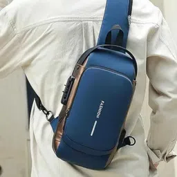 plush it Small 6 L Laptop Backpack USB Port Sling Bag / Chest Bag – Water‑Resistant, Travel Shoulder Bag image 2