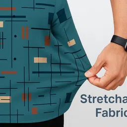 solbiza Men Regular Fit Printed Slim Collar Casual Shirt image 2