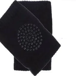 Baby Anti Slip Knee Pads for Crawling, Unisex Clothing Accessories Toddler Leg Warmer Safety Protective Cover Toddlers Learn to Socks Children Short Knee-Pads Pack of 2 pcs Black Baby Knee Pads-image-6