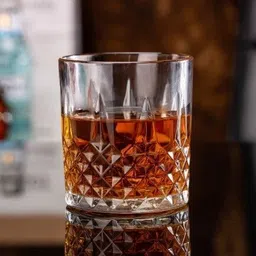 convoke Crystal Cut Barware Drinking Glasses for Whisky, Bourbon(PACK OF 6,350ML) Glass Set Whisky Glass-picture-16