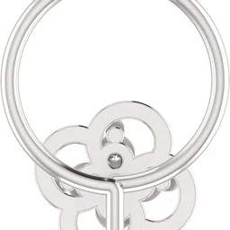 avsar Sachi 14kt Cubic Zirconia White Gold Nose Wire image 5