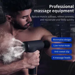 SERCUI Latest Facial Gun N-15 Rechargeable KH-320 Handheld Muscle Massagers Fitness Vibration Body Care I Deep Muscle Massager Facial and Body Massager Gun - Cordless Handheld Deep Tissue & Muscle Massager, 6 Speeds Massage Device Super Quiet | Portable Electric Massager Gun Massager-image-1