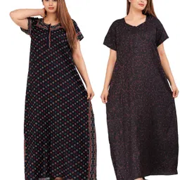 ruishee Pack of 2 Women Nighty-picture-14