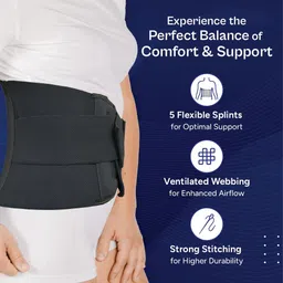 tata 1mg Lumbar Sacral Belt for Lower Back Support Back / Lumbar Support image 3