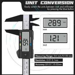 goodsbazaar 6" 150 mm Electronic LCD Digital Vernier Caliper Micrometer Gauge Measuring Tool Height Gauge image 5