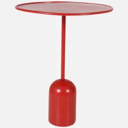 trevi furniture Capri Metal End Table Red Finish image 4