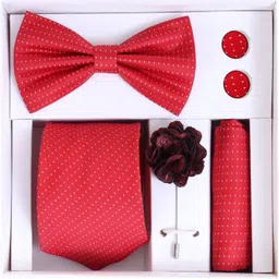RANDOM STRIPE Satin Cufflink & Tie Pin Set image 1