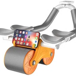 supermall Double Elbow support Push-up Fitness for Home Gym Ab Exercise Roller Ab Exerciser-picture-34