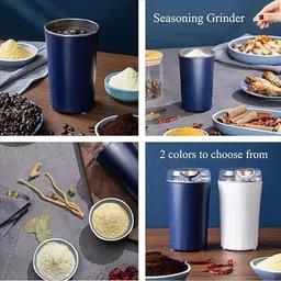 ceoxed Electric Spice Grinder Stainless Steel Portable Mixer Herbs Dry Spices 4 Cups Coffee Maker image 2