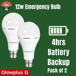 glowplus g Combo Set of 2 – Emergency Bulbs for Home 3 hrs Bulb Emergency Light-picture-19