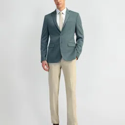 arrow Men Solid Single Breasted Formal Blazer image 4