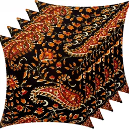 actos Microfibre Bolster Pack of 7 Floral Combo Set Of 5 Cushion And 2 image 3