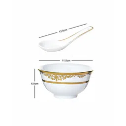 roxx Porcelain Soup Set with Spoon (12 pcs set) image 4
