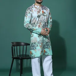 leriya fashion Men Pure Cotton Kurta Pyjama Set image 3